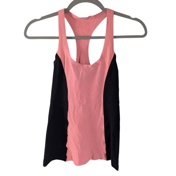 LULULEMON ATHLETICA Cool Racerback "Surf Bonded" In Pop Orange/Black Size 4 - Picture 3 of 3